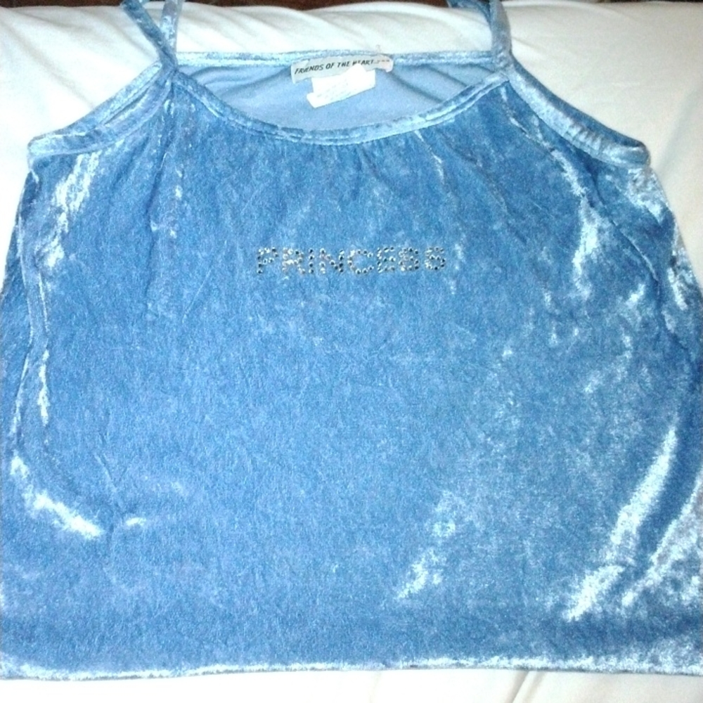 Blue crop top